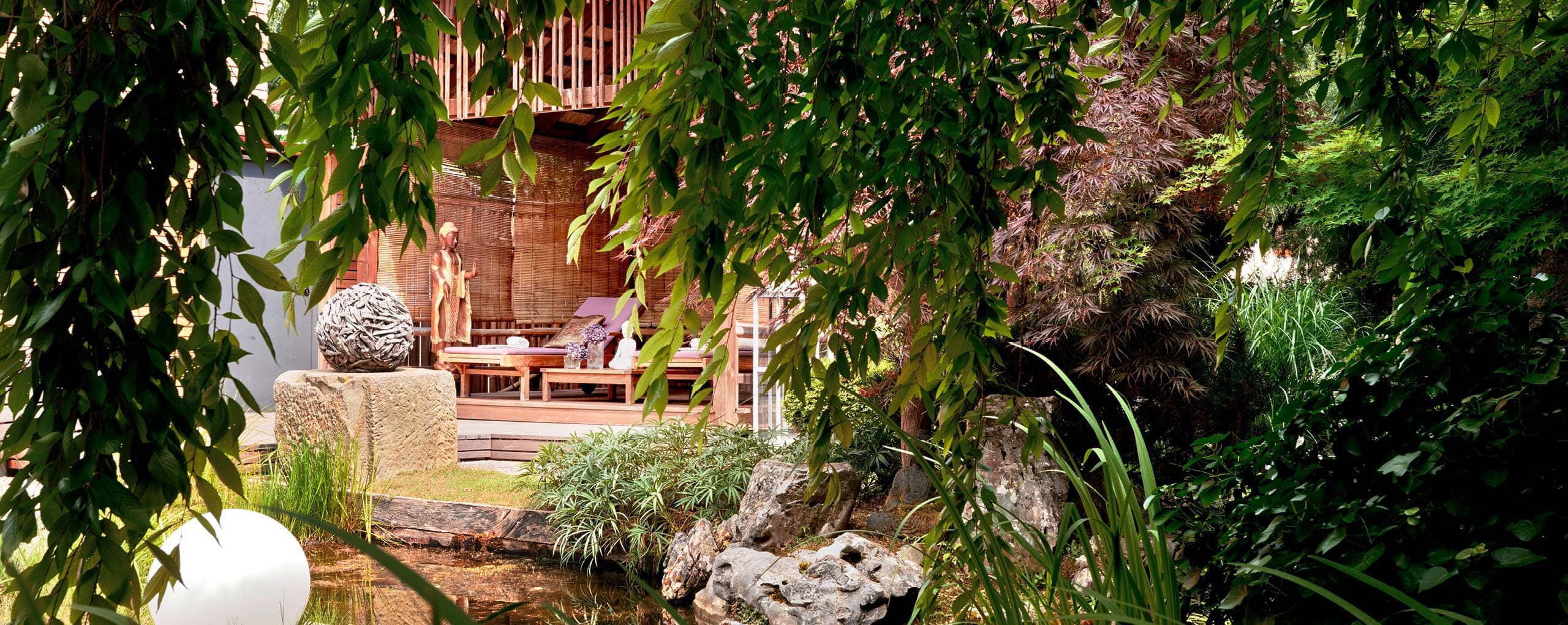 Ayurveda garden at the Ayurveda Resort Mandira